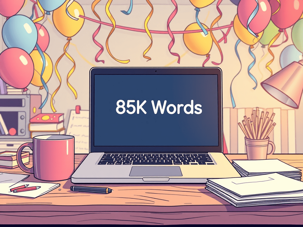 Book Update: 85K Words&nbsp;Complete!